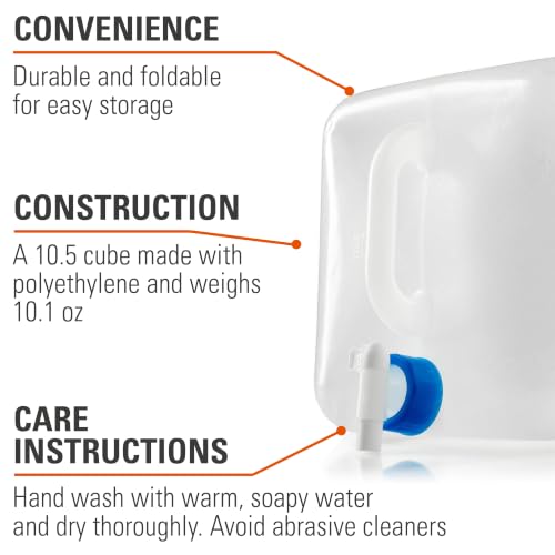 GSI Outdoors 55450 Robust and Durable BPA-Free Water Cube – Collapsible, Odorless, Leak-Proof, Food Safe, Water Carrier and Jug with Tap for Camping and Emergency Supplies - 20L by GSI Outdoors - Used condition - Image 4