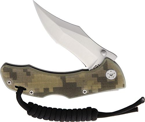Colt Clip Point Pocket Folder Lockback Green Camo G10 Handle Lanyard Knife CT729