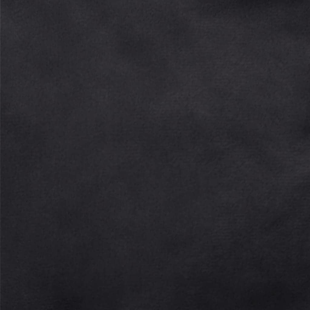 Hundebett schwarz 90x79x20 cm aus Plüsch und Kunstleder, rutschfestes Hundebett Kissen Körbchen Sofa Matratze für Haustier Schlafplatz, waschbar, pflegeleicht