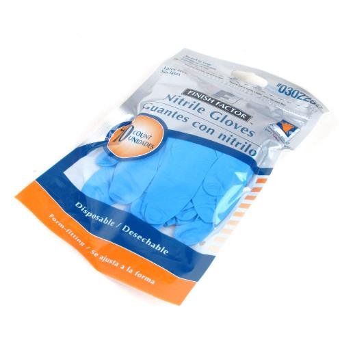 Finish Factor 10-Pack Disposable Nitrile Gloves