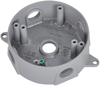 Master Electrician BRD-4 Weatherproof Round Outlet Box Five 1/2-Inch Holes