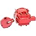 Red Male HEI Distributor Cap and Rotor for K549 SBC 283 305 307 327 350 400 BBC 454 396 427 Distributor Cap Assembly