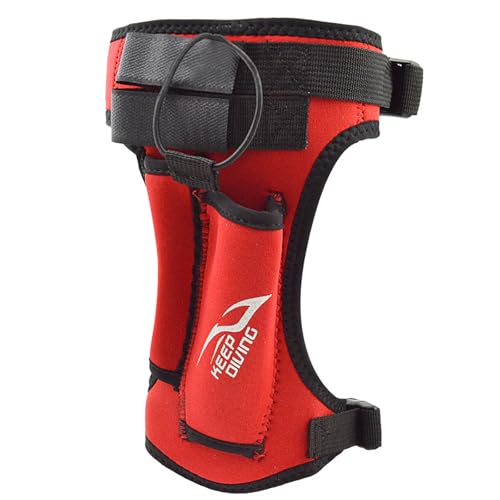 WYYHAA Red,3.5MM Neoprene Knife Holder, Dive Cutter Sheath Holster for Spearfishing, Snorkeling, Hunting, Rescue, Water Sports