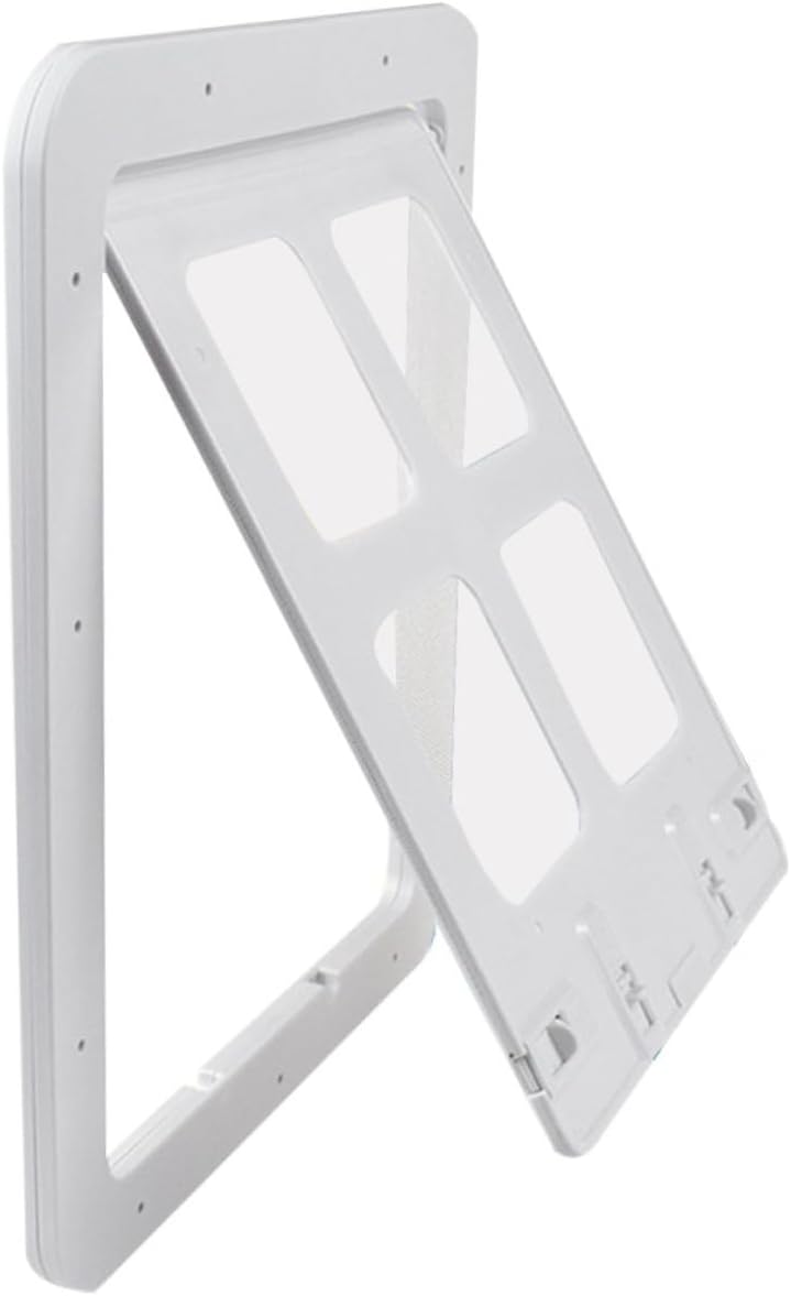 Small Dog Door Flap with Magnetic Closure Pet Screen Door for Cats and Dogs with Air Circulation Easy to Clean Sturdy Design for Household Use