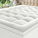 Jumeau XL Matelas Topper pour la douleur au dos, doux extra épais oreiller haut de matelas housse avec 1000GSM Remplir alternativement, Refroidir Respirant En peluche Topper Protecteur (8-21" poche profonde)