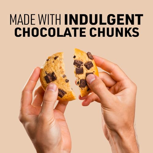 CTRL Chocolate Chunk Protein Cookies - Soft Baked Cookies with Real Chocolate Chunks - 15g Protein, 4g Collagen & Fiber - Protein Snack for Active Lifestyles (12 Pack)