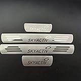 ♥【SCHUTZWIRKUNG】: Edelstahl, verschleißfest und kratzfest. Er schützt den Lack im Bereich der Türschwelle vor Schmutz und Kratzern, die durch das Betreten und Verlassen des Schuhwerks durch Passagiere verursacht werden. Beeinträchtigt nicht das Öffnen und Schließen der Tür. Nach dem Einbau sieht Ihr Auto raffinierter aus.