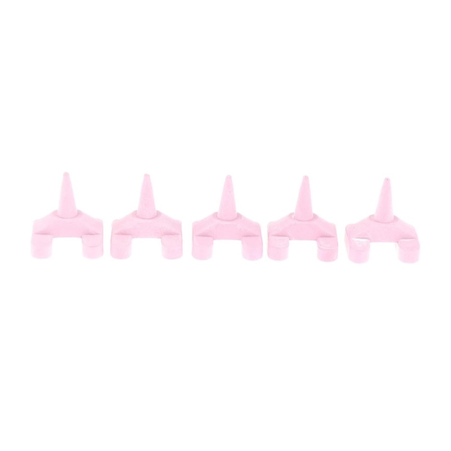 Ceramic Firing Pegs for Crowns and Bridges 5Pcs Dental Ceramic Firing Pink Pegs Lab for Single Porcelain Crown Oven Tray Ceramist Tool(5pcs Flower)