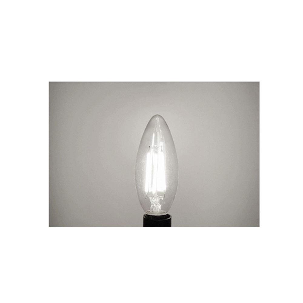 Ruihua - Bombilla de punta E14 LED blanco frío 6500 K 4 W (equivalente a halógeno 40 W), 20 paquetes de bombilla retro de bajo consumo C35 pequeño tornillo Edison 400 lm, no regulable.