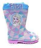 Botas Agua Frozen Elsa para niñas - Botas Agua Elsa Frozen con Suela Antideslizante y Cuello con Cierre Ajustable (numeric_26)