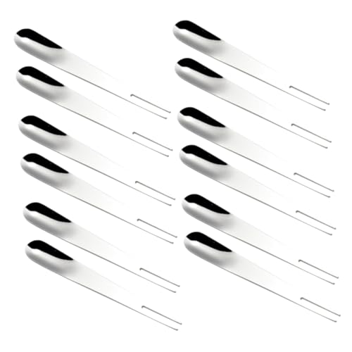 Hoement 24 Pezzi Forchettine da Dessert in Acciaio Forchette da Frutta e Torta Semplici e Eleganti Feste e Ristoranti Design Chic e Facili da Usare