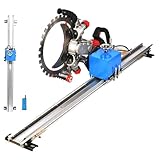 WEIMILOR Schienengeführte für Elektrische Ringsäge 150 W Motor, Automatischer Fahrfunktion & Fester Schiene – Einstellbare Schnitttiefe und Wandhalterung für Ziegelwände und Beton 1.5m