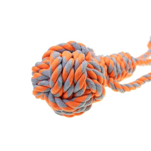 Image of Dog and Puppy Toy Set - Tail, Chew, Teething, Rope, and Tug Toys for Small to Medium Dogs - Washable Cotton Pack (Rope Doll)
