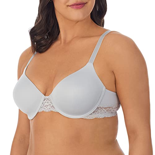Ellen Tracy Everyday T-Shirt Bra With Underwire And Adjustable Straps - 2-Pack Multipack - 36C Sterling/Black #TOP1