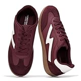 Project Cloud Fashion Sneakers for Women 2026 - Lace-Up Shoes Trendy Women Sneakers with Memory Foam Insole Women's Fashion Sneakers Non-Slip Womens Shoes (Irita, Irita-Burg,11M) Burgundy