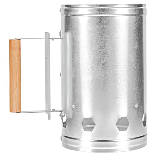 BESPORTBLE Cañón De Encendido Portátil para Parrilla Al Aire con Cubo para Herramienta De Fuego para Camping y Barbacoa Fabricado Galvanizado Fácil De Usar Zonas De Picnic y Jardín