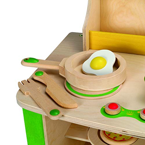 Hape My Creative Cookery Club Kid's Wooden Play Kitchen #TOP3