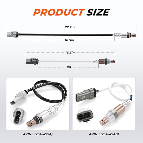 Sensor de Oxígeno Compatible con Chevy Silverado y GMC Sierra miniatura 6
