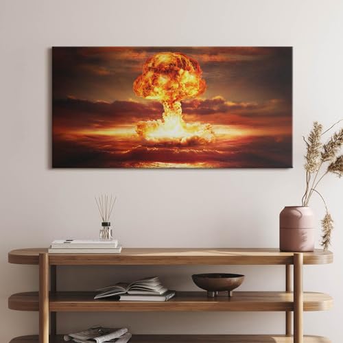 L'image imprimée sur toile explosion atomique tableau grand format - 2