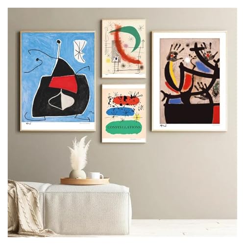 Cuadro sobre lienzo XENITE de 50x70cm con arte abstracto vintage de André Breton 4