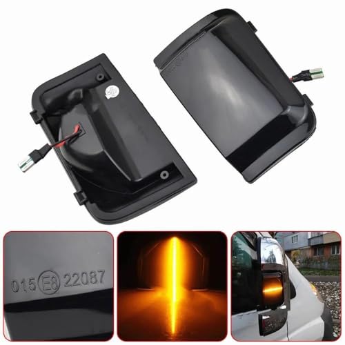 Intermitentes laterales 2 uds luz dinámica para espejo retrovisor coche 5