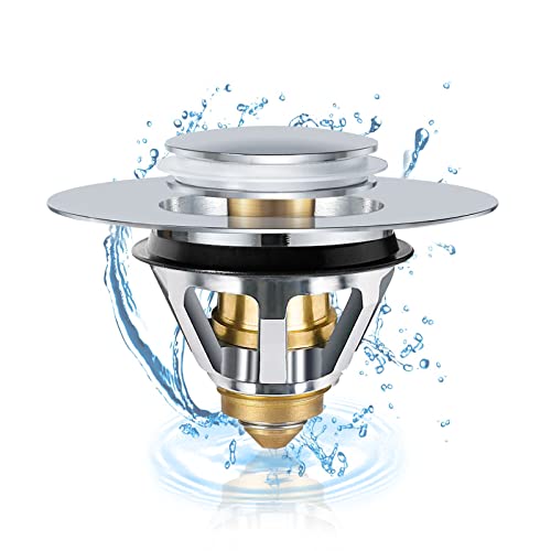 Bouchon De Vidange Universel Pour Lavabo 34 ~ 40 Mm - Filtre Pop-Up