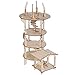 D&D 3D Mage's Tower Battle Map 4-Level 16 Inches Tall Wood Laser Cut with 1" Grid Wargaming Terrain for Dungeons & Dragons, Pathfinder, Warhammer or Other Tabletop RPG
