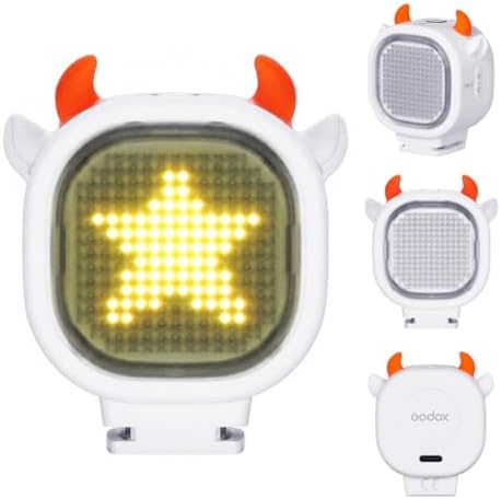 Godox LT1 LED Creative Pixel Light, RGB Pixel Display Hot Shoe Co...