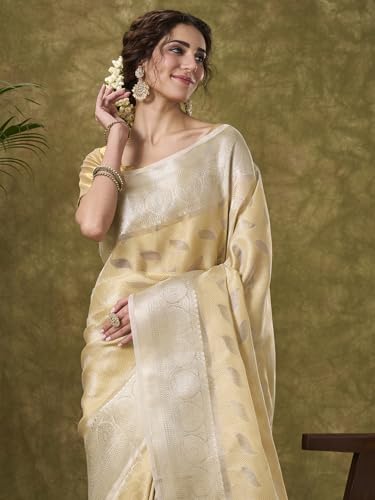 PAROKSH silver banarasi silk saree – image 6