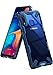 Ringke Fusion-X Designed for Galaxy A20 Case Protection Shock Absorption Technology Cover (6.4")- Space Blue