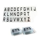 Acrylic Letter Card VIP Bottle Service Cards - 2 Sets 52 PCS Replacement Letters Card, for Nightclub Bottle Service Signs, 7.5x4.9x0.15cm/2.9×2×0.06in