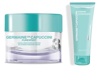 Germaine de Capuccini - Purexpert Dual Routine - Cleansing & Hydrating - Extra-Comfort Cleansing Gel 4.2 Oz + Hydrating Face Moisturizer 4.2 Oz