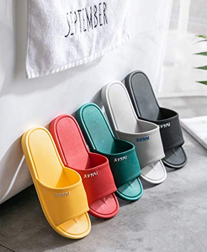 Shower Slipper, Women/Men's Slippers,Bathroom Non-Slip Slippers, Pool Slides Open Toe, Shower Shoes, Toilet Slippers, Indoor Home House Sandal (6-7Women, Pink)4