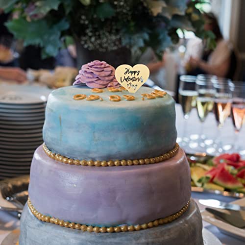 Alipis Toppers De Cupcake Para Dia Namorados Feliz Dia Namorados Bolo De Coração Disco De Acrílico P