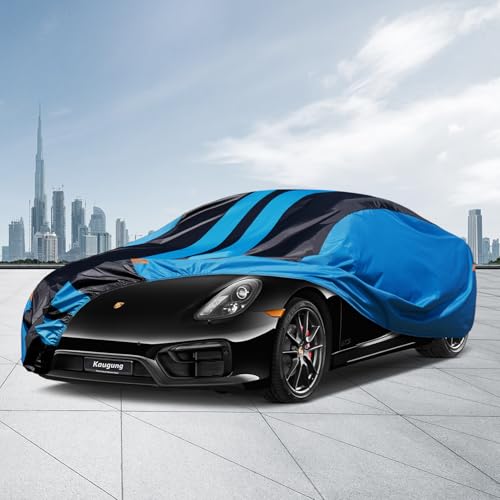 Image of Kaugung Car Cover Waterproof Custom Fit Porsche 718 Boxster Cayman (1996-2025), Full Exterior Cover for Automobiles Lightweight Resistant Outdoor Sun UV Rain Dust Snow Wind Protection.