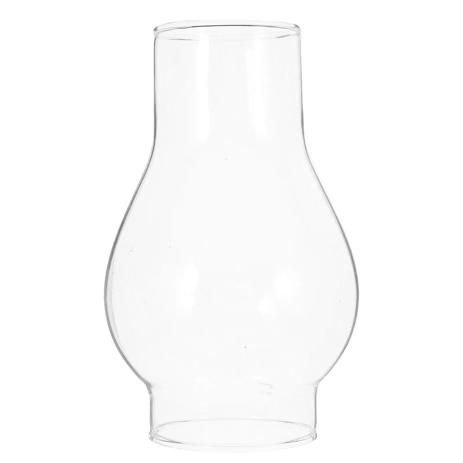Retro Kerosene Lamp Shade Clear Glass for Outdoor
