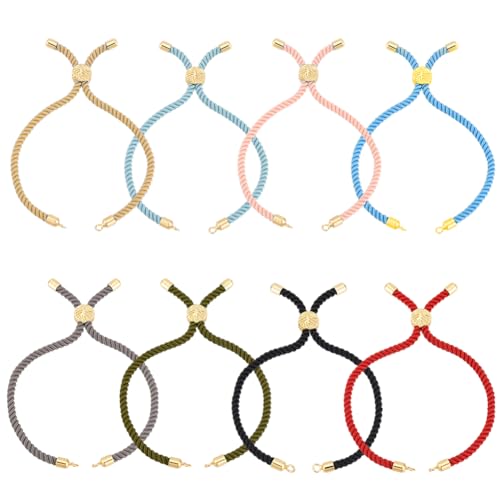 Bracelets en nylon noir plaqué or 18 carats aux finitions luxe