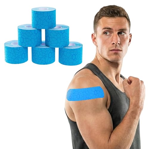Bande de kinésiologie TheraBand 2"x16,4' pour soutien musculaire en lot de 6