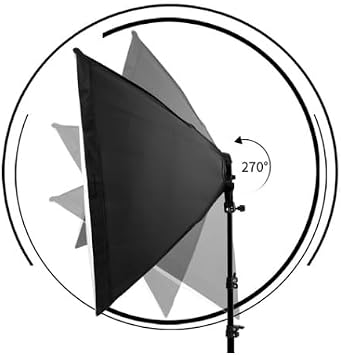Softbox Set 50x70 cm Ürün Çekimi Moda Reklam Cast İçin Güçlü 50 wat Led Ampullü Sürekli Işık