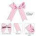 Pink Polka Dot Jumbo Bows with Tails for Women and Girls (Light Pink)