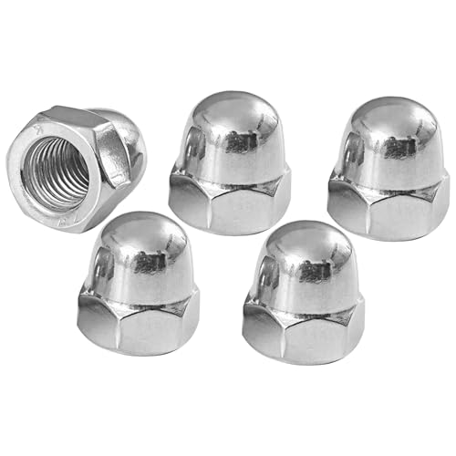 cyclingcolors 5x Ecrou Borgne Hexagonal type Haut Acier Inoxydable A2 DIN 1587 Ecrous Borgnes pour Vis Boulons Contre Écrous à filetage Métrique,M18