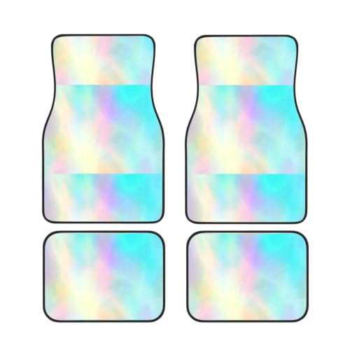 Alfombrillas de coche holográficas de neopreno juego de alfombrillas antideslizantes