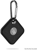 Vista 4 de SaharaCase - Funda de silicona para Tile Pro con clip de mosquetón [parachoques a prueba de golpes] agarre antideslizante, color negro