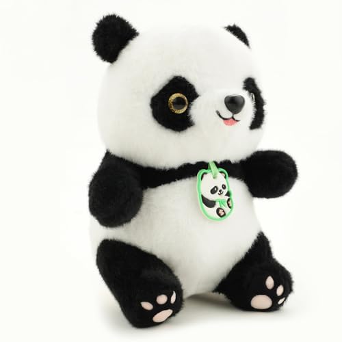 Image of Black Panda Soft Toy for Kids with Cute Hug-Friendly Plush for Babies, Toddlers & Children Safe, Lightweight & Easy to Clean (26CM)