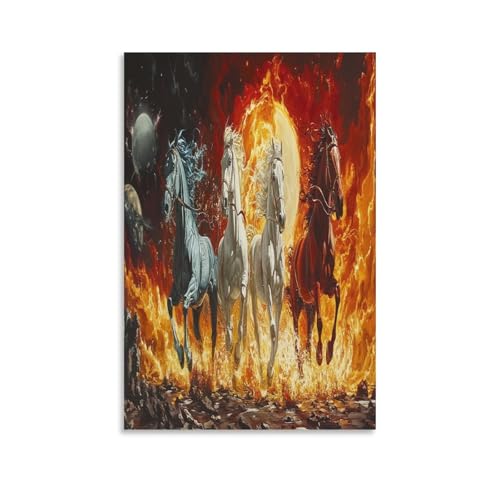 Cuadros decorativos de caballos con impresiones en lienzo premium modernos para salón