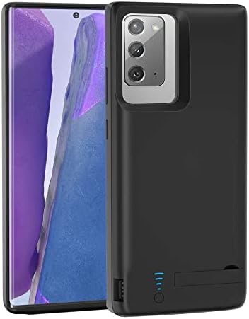 Battery Case for Galaxy Note 20-6000mAh Battery Charger Case for Samsung Galaxy Note 20 [6.7"] Rechargeable Extended External Backup Battery Charging Case,Add Extra Juice for Your Note 20,Black