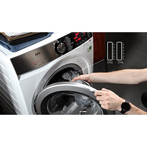 AEG-L7FEE942Q-Lavadora-de-Libre-Instalacion-Carga-Frontal-9-Kg-1400-rpm-Conectividad-WiFi-AutoDosificacion-Motor-Inverter-Funcion-Vapor-Programa-Rapido-LCD-Blanca-Clase-A