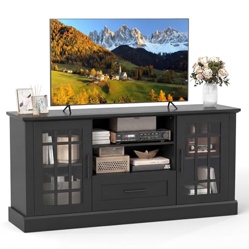 Tangkula Farmhouse TV Stand for TV up to 65 70