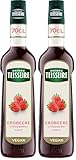 Mathieu Teisseire Erdbeere Sirup, für Getränke, Erfrischungsgetränke, Cocktails und Desserts, Flasche 70 cl (Packung mit 2)