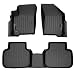MAXLINER Floor Mats 2 Row Liner Set Black for 2012-2018 Dodge Journey with 1st Row Dual Floor Hooks